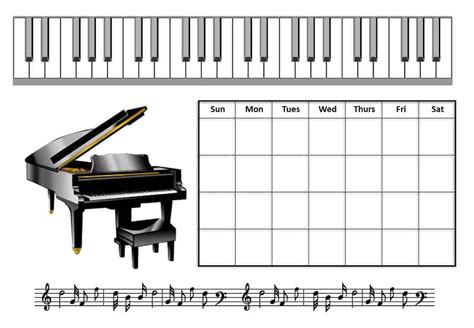 Printable Piano Practice Chart